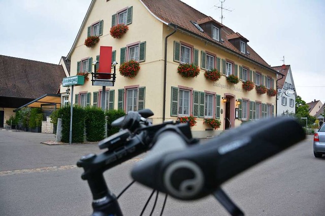 Radler sorgen in Haltingen in der Groen Gass fr rger.  | Foto: Hannes Lauber