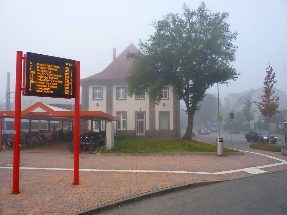Auf der Grnflche neben dem Bahnhof s... werden. Der Baum kann stehen bleiben.  | Foto: Sattelberger