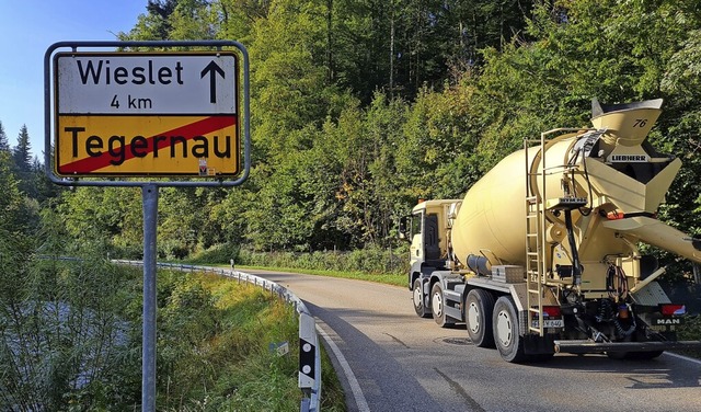 Ein neuer Radweg im Verlauf der  L 139... Tegernau und Wieslet sicherer machen.  | Foto: Gerald Nill