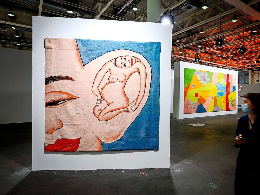 In der „Unlimited“-Ausstellung der Art Basel sind drei Werke von  Francesco Clemente zu sehen: „Die Sinne“.