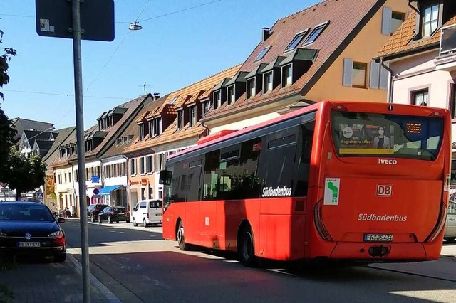 Ein SBG-Linienbus in Waldkirch &#8211;...ch fhrt, ist bislang nicht definiert.  | Foto: Sylvia Sredniawa