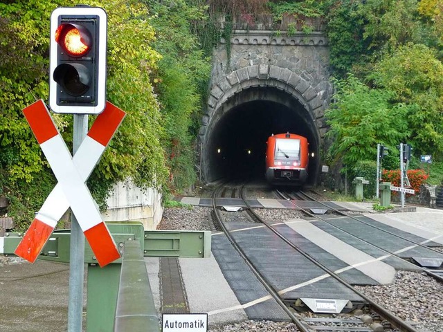 Der Rappensteintunnel bei Laufenburg i...der Ertchtigung der Hochrheinstrecke.  | Foto: Saskia Baumgartner