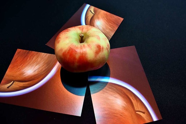 Wahlkampf mit Apfel: Das war das Markenzeichen von Matern von Marschall.  | Foto: Thomas Kunz