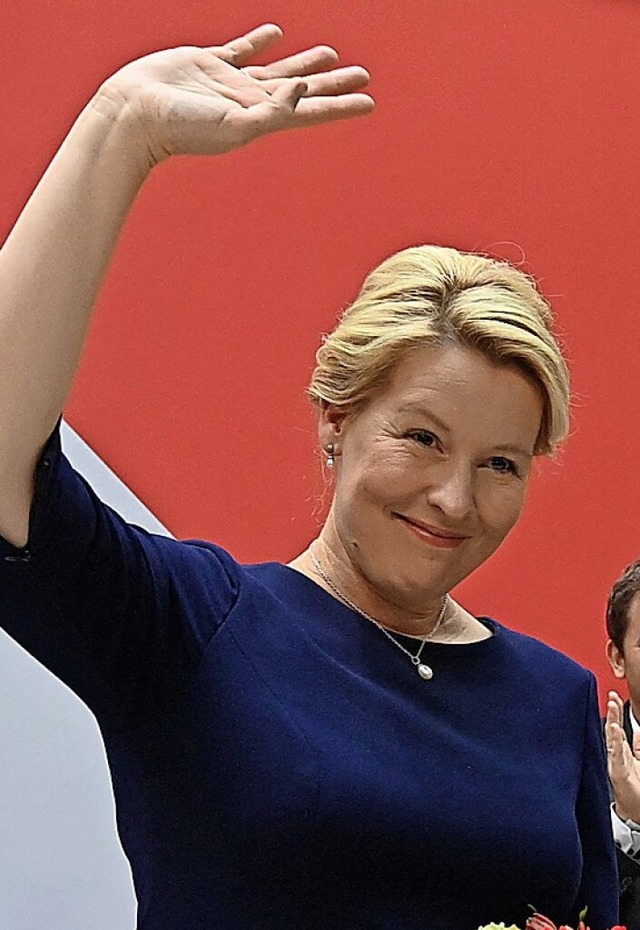 Wahlsiegerin Franziska Giffey  | Foto: CHRISTOF STACHE (AFP)