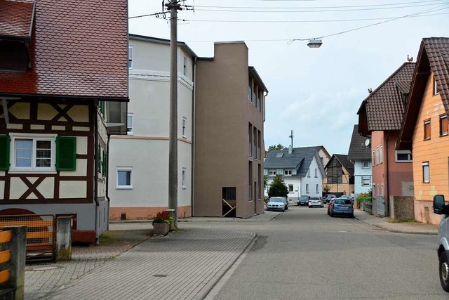 Das frhere Fabrikgebude der Firma Ge...inem Anbau weit in die Oberdorfstrae.  | Foto: hubert rderer