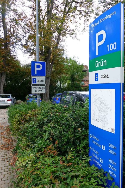 Der Parkplatz &#8222;Grün&#8220; soll ...ins neue System eingeschlossen werden.  | Foto: Frank Schoch