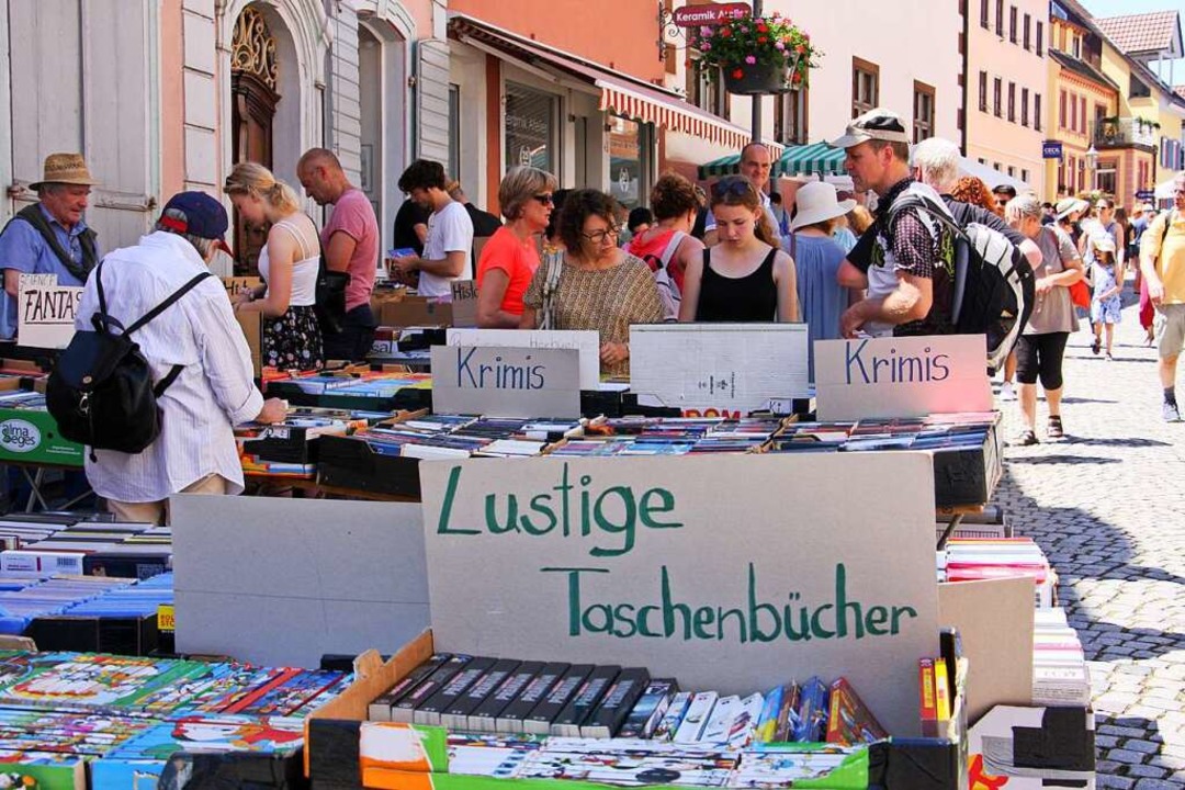 2019 fand der Büchermarkt zum letzten ...d der Markt eben im Herbst nachgeholt.  | Foto: Ruth Seitz