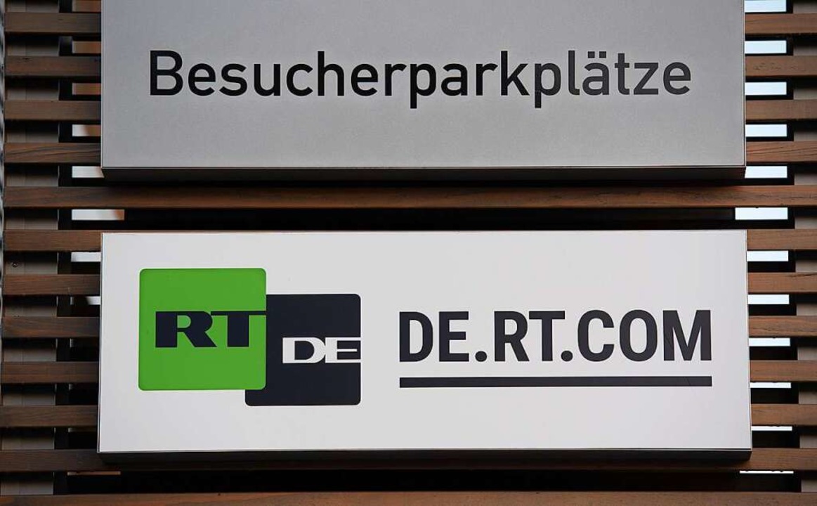 In Berlin-Adlershof will RT einen deutschen Fernsehsender aufbauen.  | Foto: Paul Zinken (dpa)