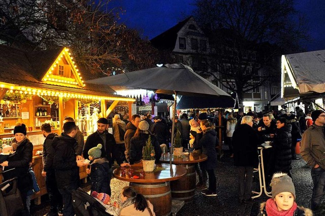 Den kleinen Adventstreff knnte es wieder geben.  | Foto: Endrik Baublies/Werbegemeinschaft