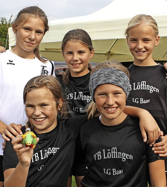 Die Lffinger Mdchen gewannen in Eppe...istertitel in der Altersklasse   U-12.  | Foto: Ottmar Heiler