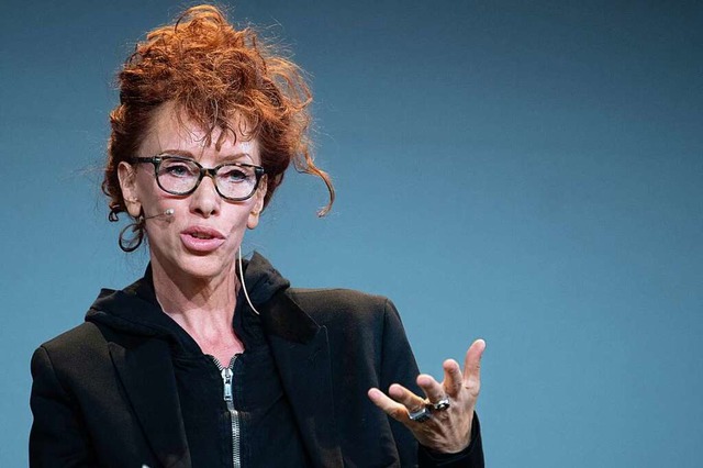 Politische ffentlichkeit: Sibylle Berg 2019 auf der  Konferenz re:publica  | Foto: Soeren Stache