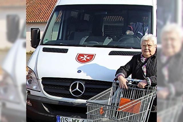 Mobiler Einkaufswagen der Malteser kommt