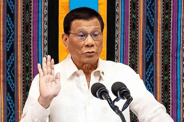 Philippinischer Präsident Duterte kündigt Rückzug an