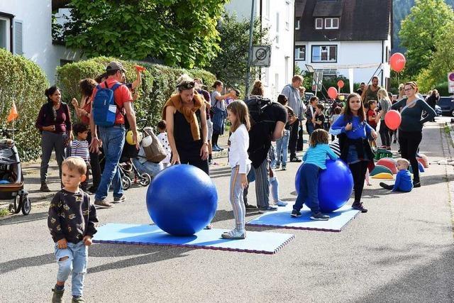 In Freiburg Waldsee gab es ein klimafreundliches Straenfest