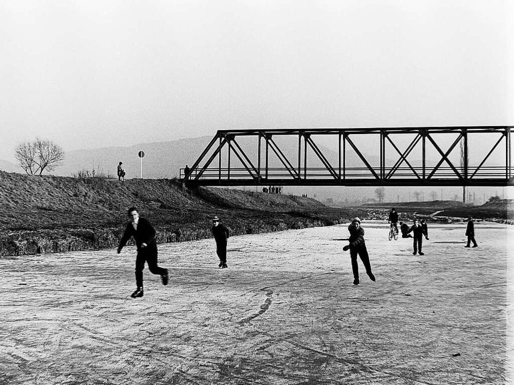 In den 1960ern konnte man auf der Ekz Eislaufen.