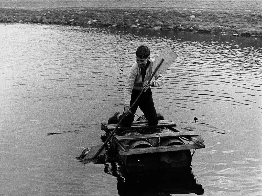 Ein Elzschiffer vor 60 Jahren.