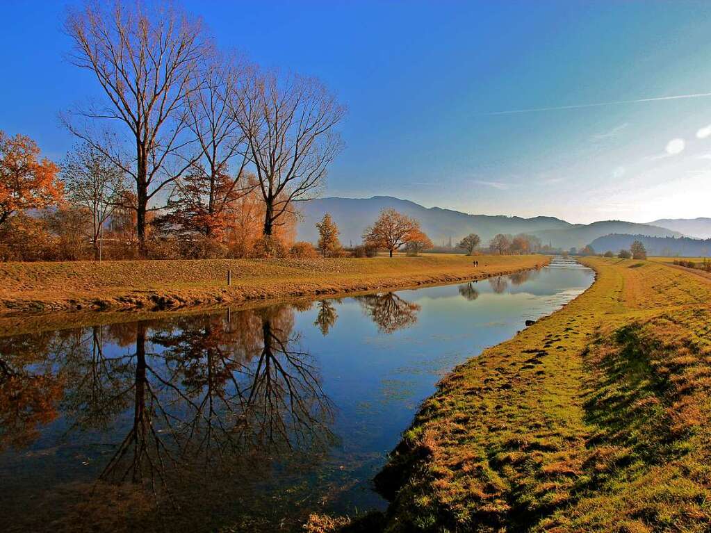 Herbststimmung an der Elz bei Kollmarsreute.