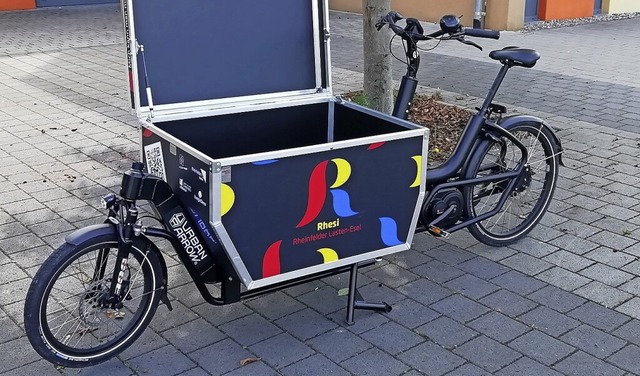 Das Lastenrad Rhesi soll anlsslich de...chen Gesundheit fr Entlastung sorgen.  | Foto: Bernhard Wilde