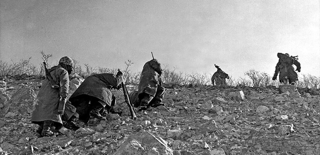 Eisig: Ein Foto von der historischen Schlacht um den Changjin-Stausee 1950  | Foto: imago stock&people