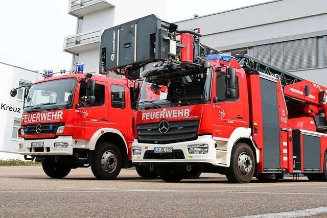 Feuerwehr muss Zimmerbrand in Lrracher Homburgsiedlung lschen