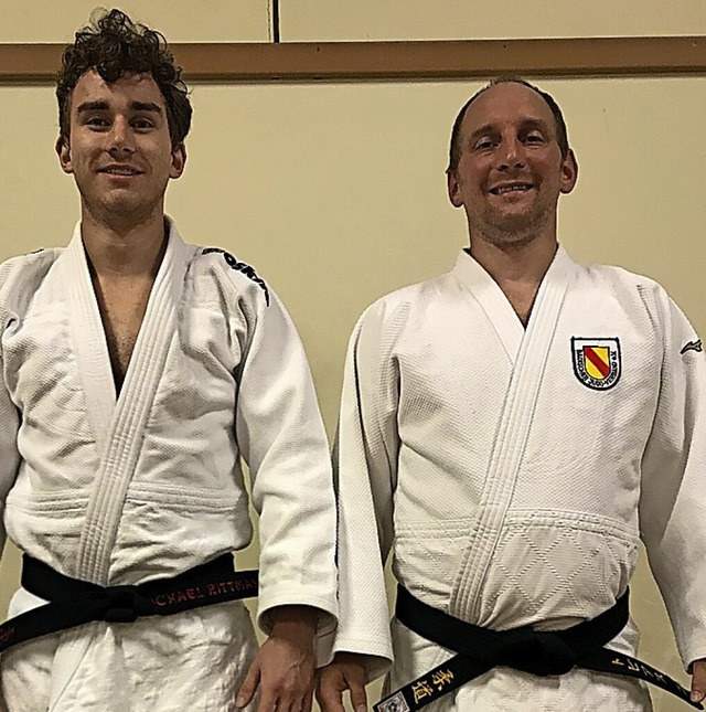 Michael Rittmann und Tobias Weber (von links)  | Foto: Judoclub