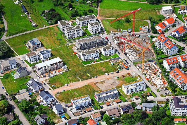 Das Baugebiet Belist in Haagen &#8211;...cher Gre werden derzeit vorbereitet.  | Foto: Erich Meyer