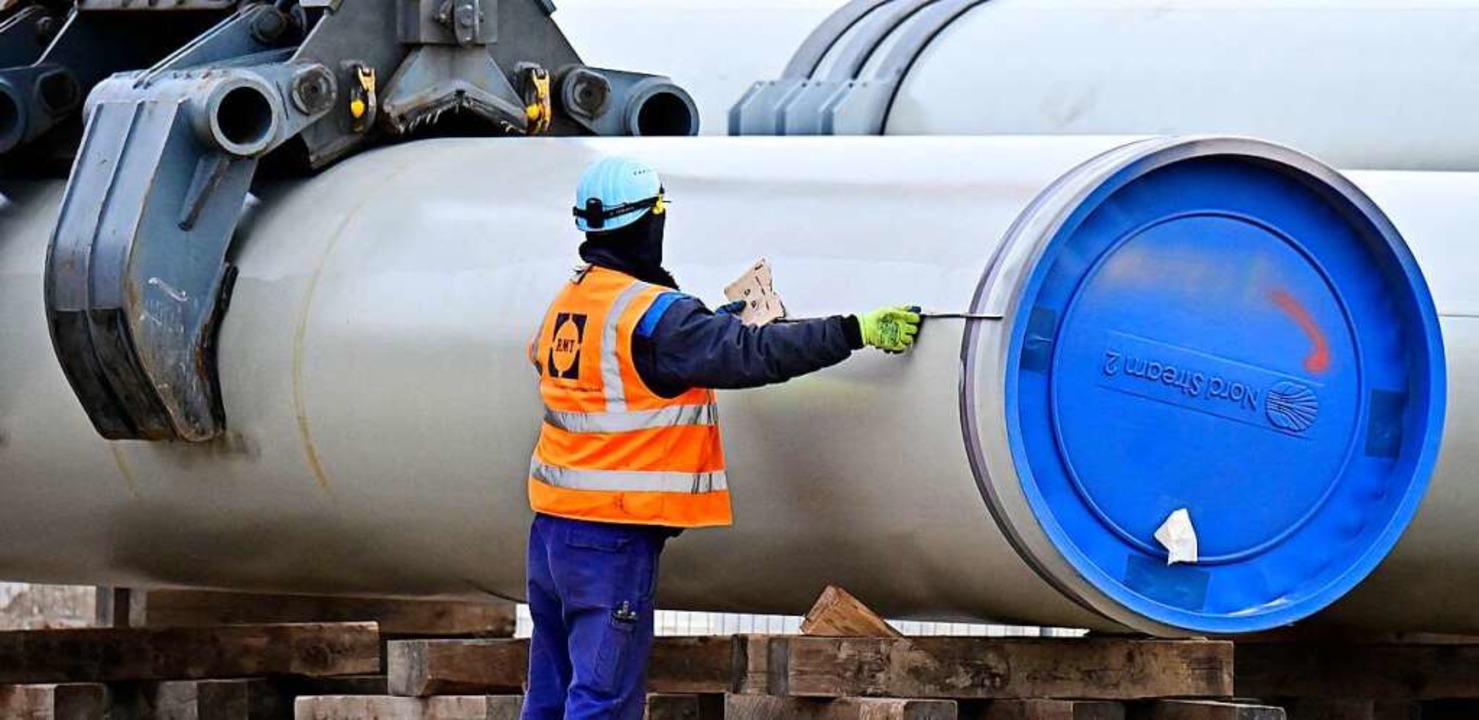 Auf der Baustelle der Nord Stream 2-Gaspipeline  | Foto: TOBIAS SCHWARZ (AFP)