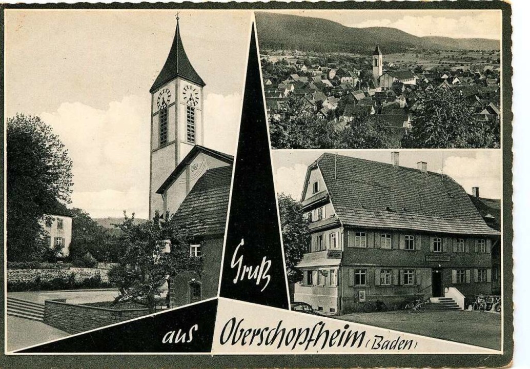 Ein Mitglied des  Vereins  wünscht sich eine  Ansichtskarte von Oberschopfheim.  | Foto: hubert röderer