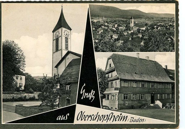 Ein Mitglied des  Vereins  wnscht sich eine  Ansichtskarte von Oberschopfheim.  | Foto: hubert rderer