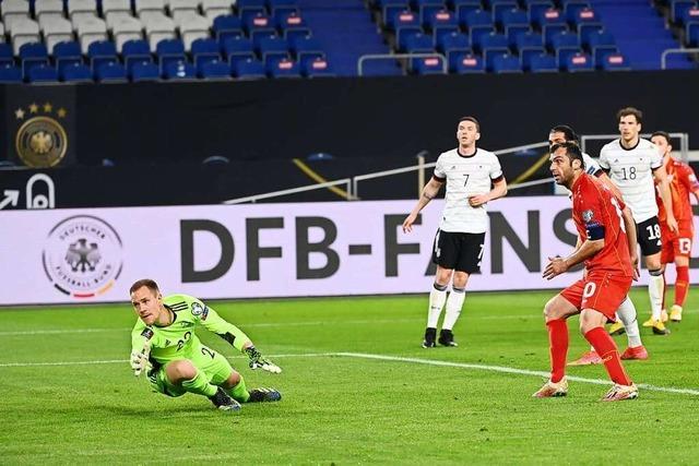 Deutschland tritt im WM-Qualifikationsspiel am Montag in Skopje an