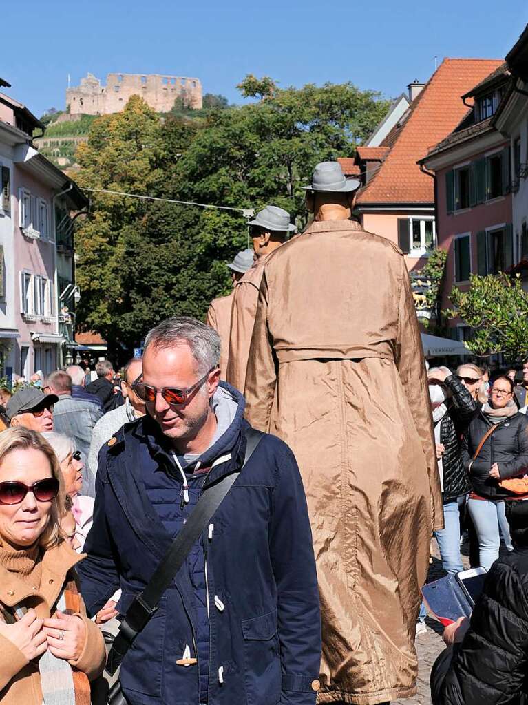 Beliebte Attraktion: Die Gruppe Bigbrozeurs, die den Schalk besonders im Nacken haben, denn der ist ausfahrbar