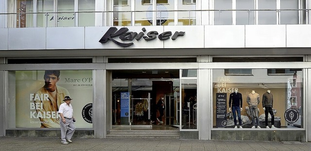 Das Freiburger Modehaus Kaiser hat die Schlieung bekannt gegeben.  | Foto: Ingo Schneider