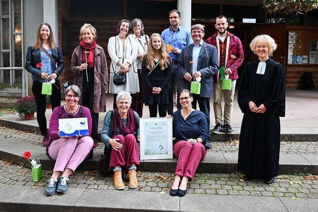 Freiburgs evangelische Pfarrgemeinde Nord erhält die Umweltzertifizierung 