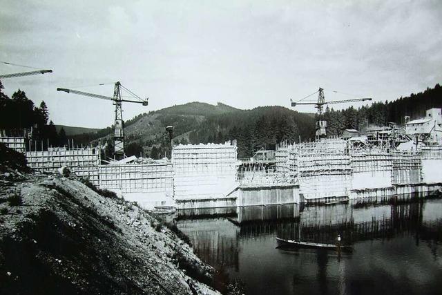 2800 Arbeiter haben einst die Staumauer am Schluchsee erbaut