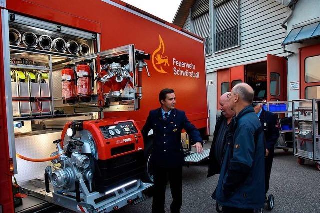 Die Feuerwehr Schwrstadt bekommt ein Fahrzeug fr alle Notflle