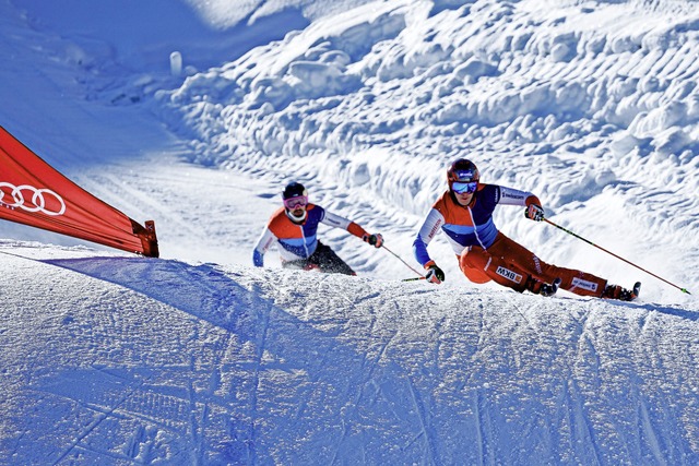 Kurvenkratzer: Skicrosser Tobias Baur ...didat fr die Winterspiele in Peking.   | Foto: Katrin Ofner