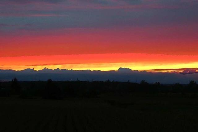 Sonnenuntergang in Ettenheim