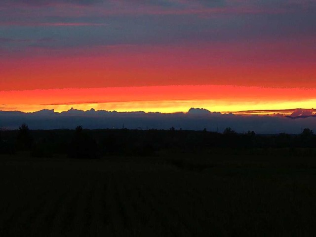 Sonnenuntergang in Ettenheim  | Foto: Franz Langner