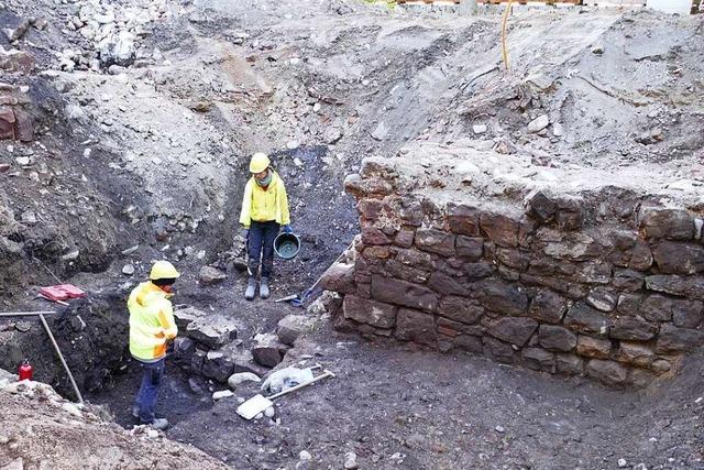 Der Fund der mittelalterlichen Stadtmauer ist eine große Überraschung