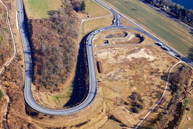 Die Zufahrt zur Autobahn 98 bei Rothaus  | Foto: Erich Meyer