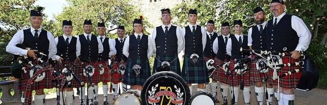 Die Ebringer  Dudelsackband  Castle Hill Pipers of the 79th District  | Foto: BTT