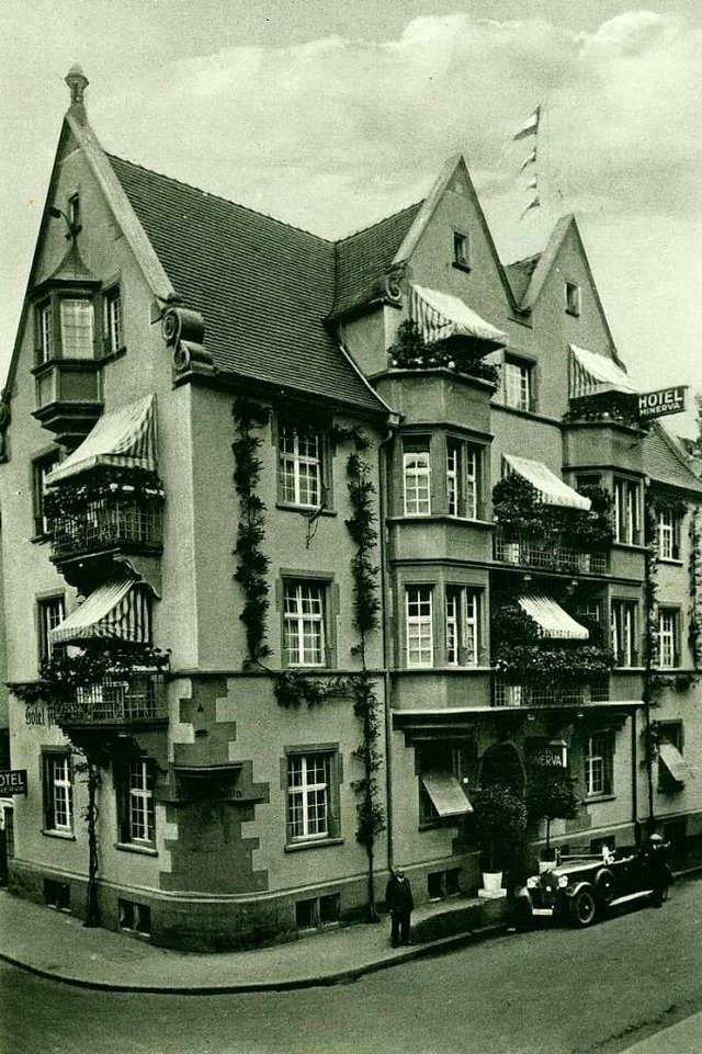 Das historische Foto des Hotels Minerv... entstand vermutlich um das Jahr 1930.  | Foto: Archiv Manfred Gallo