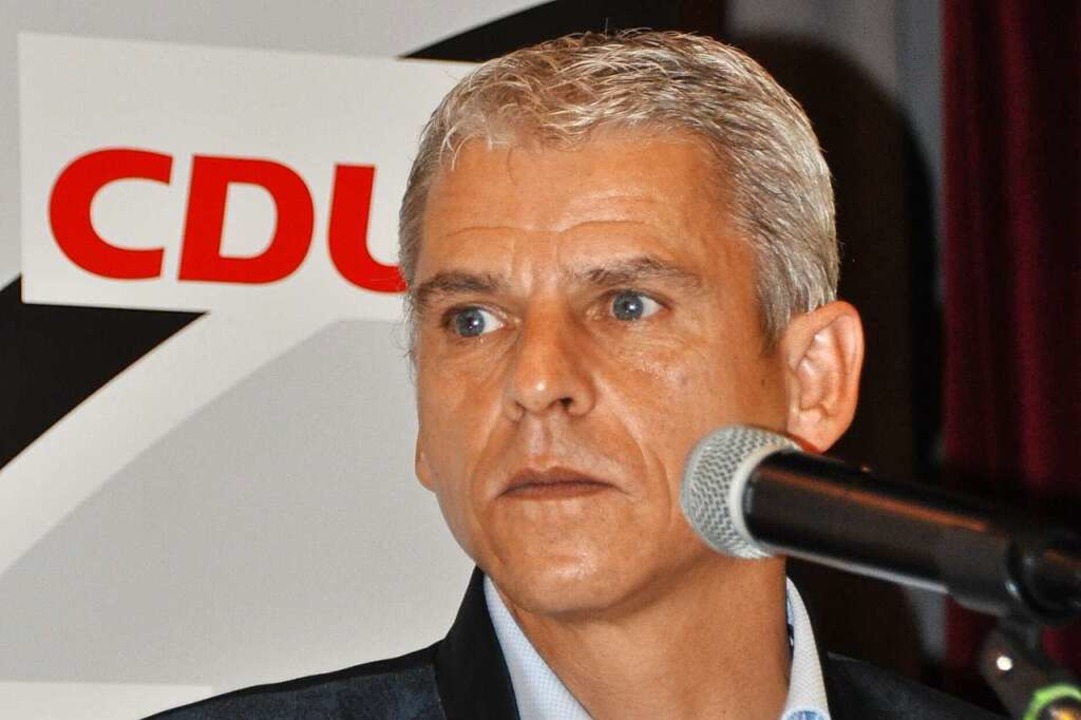 Patrick Rapp wurde erneut zum Vorsitzenden des CDU-Kreisverbands gewhlt.  | Foto: Rainer Ruther