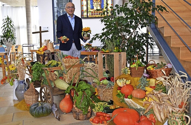 St.-Nikolai-Stiftungsleiter Bernd Herr...de  Erntedank gefeiert werden konnte.   | Foto: Hubert Bleyer