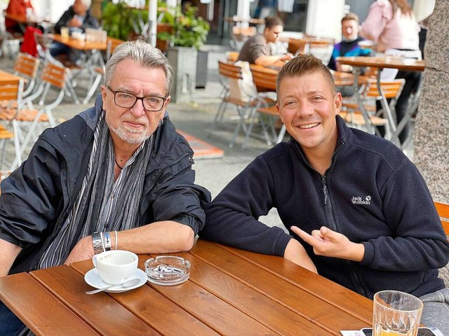 Wolfgang Fiedler (links) und Peter Reimtgut  | Foto: Barbara Ruda