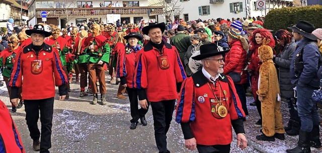 Das Narrentreffen in hlingen 2020 kon...t rund 40 weiteren Narrenznften mit.   | Foto:  NZ Wurzelsepp