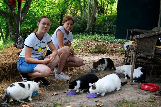 Sina und Yara Marchioni: Erst Tierretterinnen, jetzt Preistrgerinnen  | Foto: Bettina Schaller