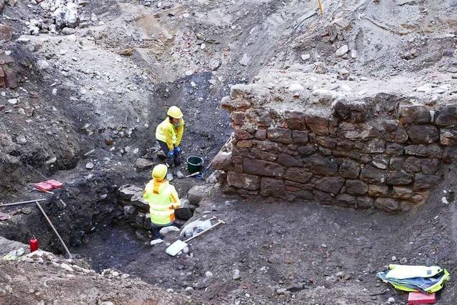 Entdeckung der Schopfheimer Stadtmauer ist kein Hindernis fr Kita-Bau