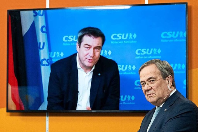 Markus Sder (links) oder Armin Lasche...CDU im Landkreis hatte ihre Prferenz.  | Foto: Federico Gambarini