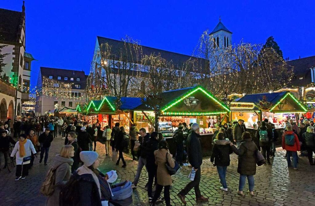 Der Freiburger Weihnachtsmarkt &#8211; hier im Jahr 2019, vor Corona.  | Foto: Michael Bamberger